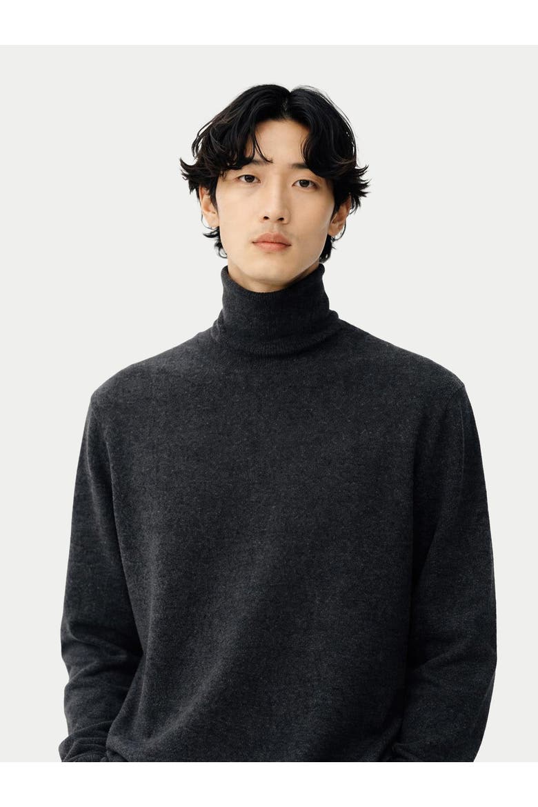 Timeless Turtleneck Cashmere Sweater, Alternate, color, charcoal