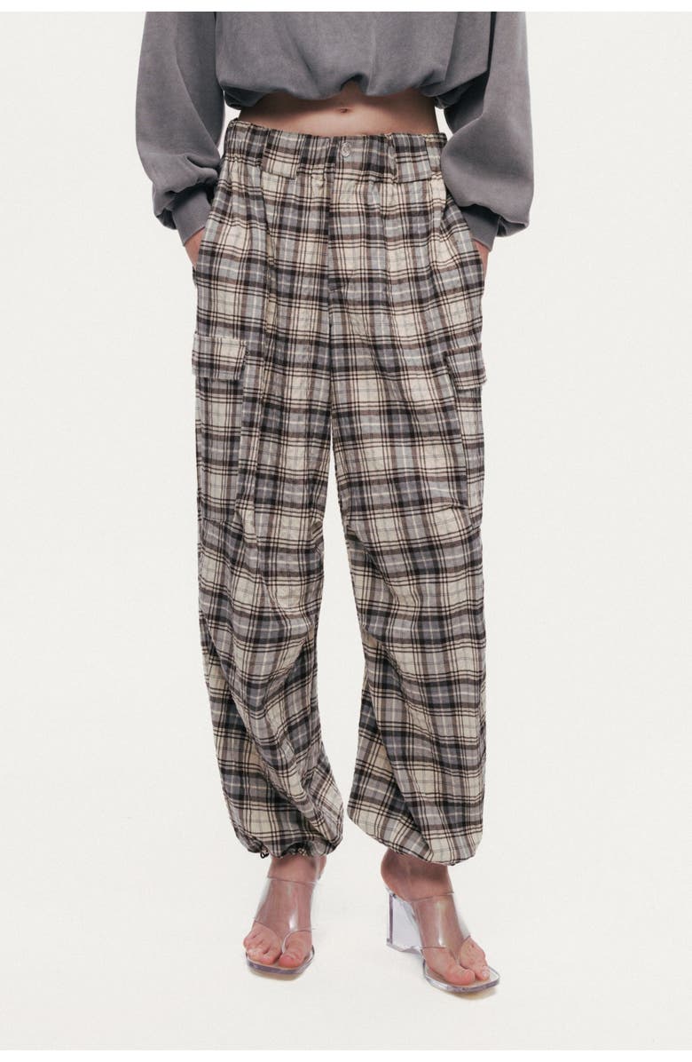 Nocturne Checked Cargo Pants, Main, color, Multi-Colored