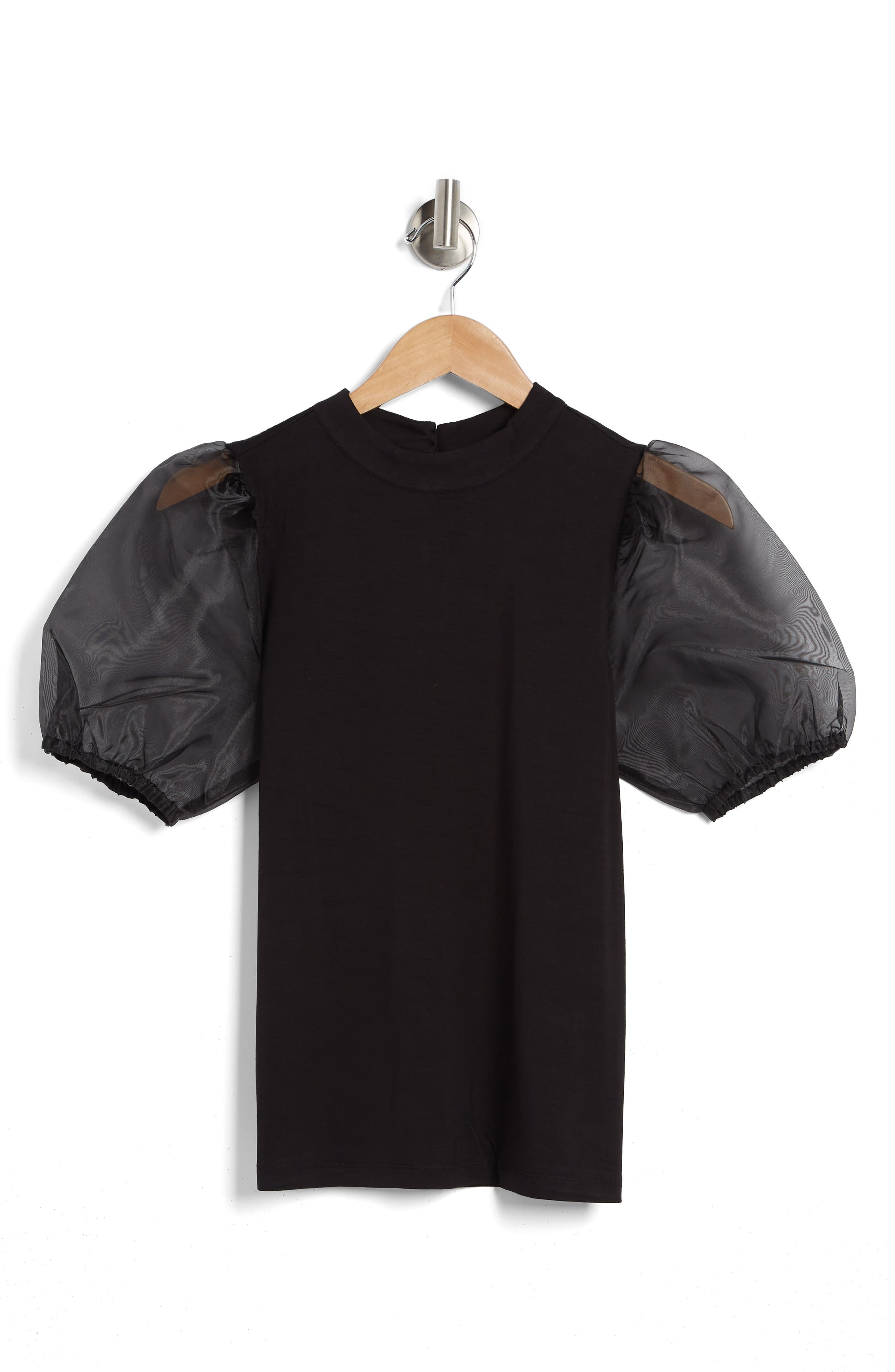 Design History Mixed Media Puff Sleeve T-Shirt (Women) | Nordstromrack