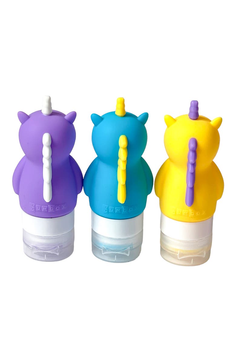 Yumbox Unicorn Silicone Condiment Squeeze Bottles, Alternate, color, Multi