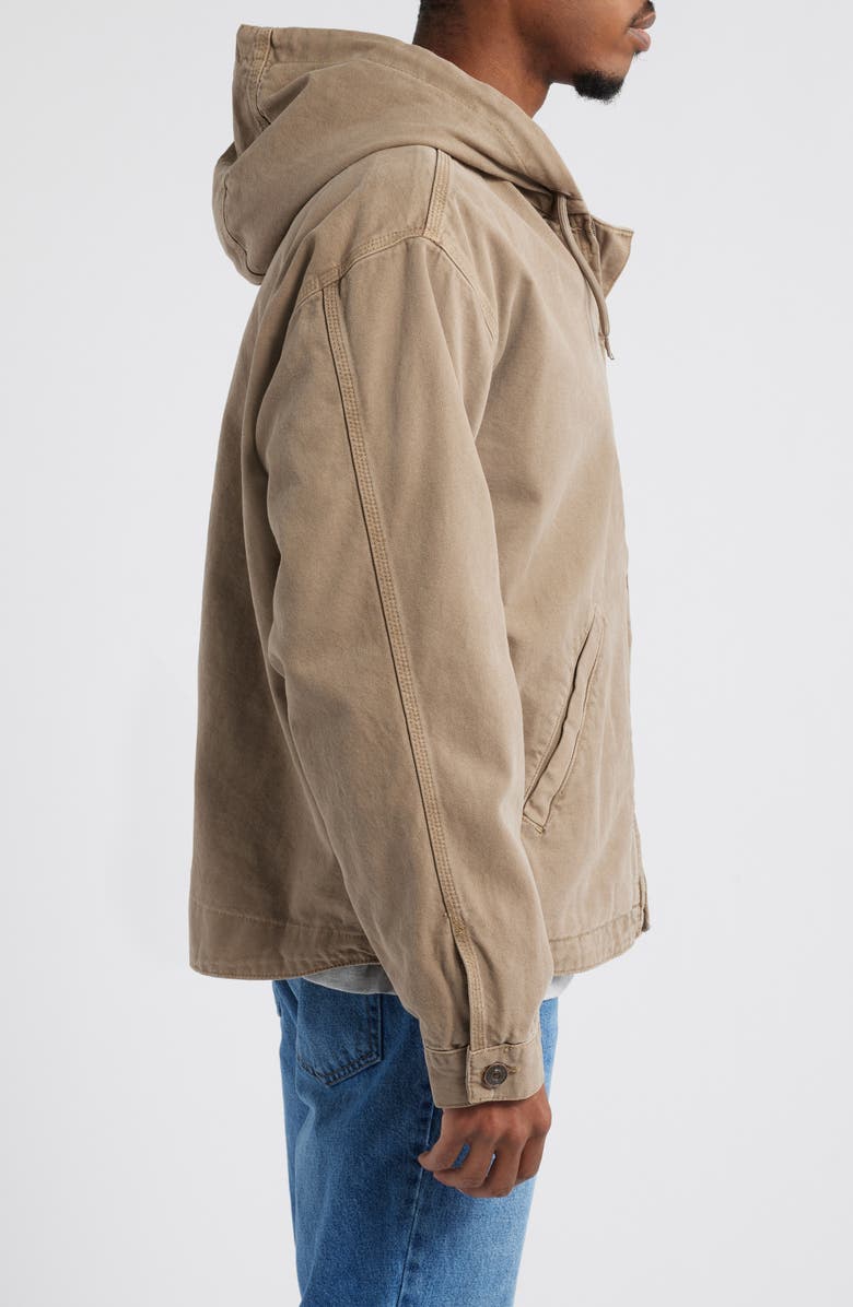 BDG Urban Outfitters Rex Skate Hooded Jacket, Alternate, color, Brown