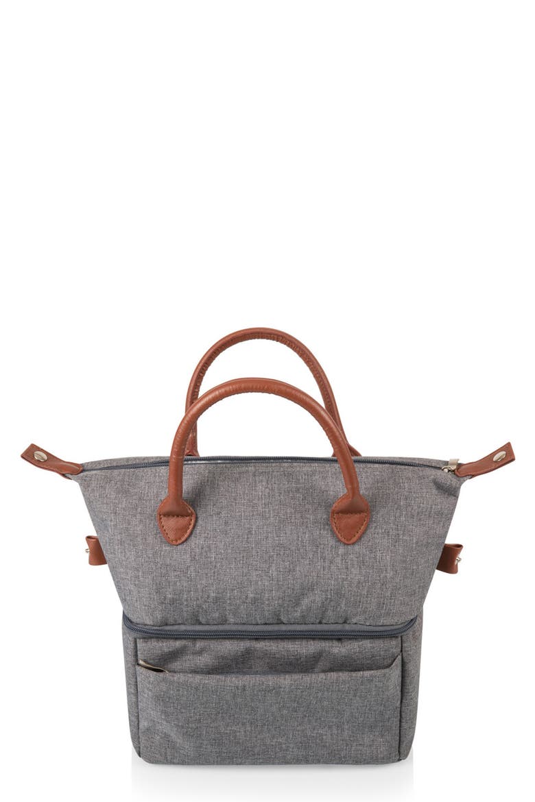 Urban Lunch Bag, Alternate, color, GRAY WITH BROWN ACCENTS