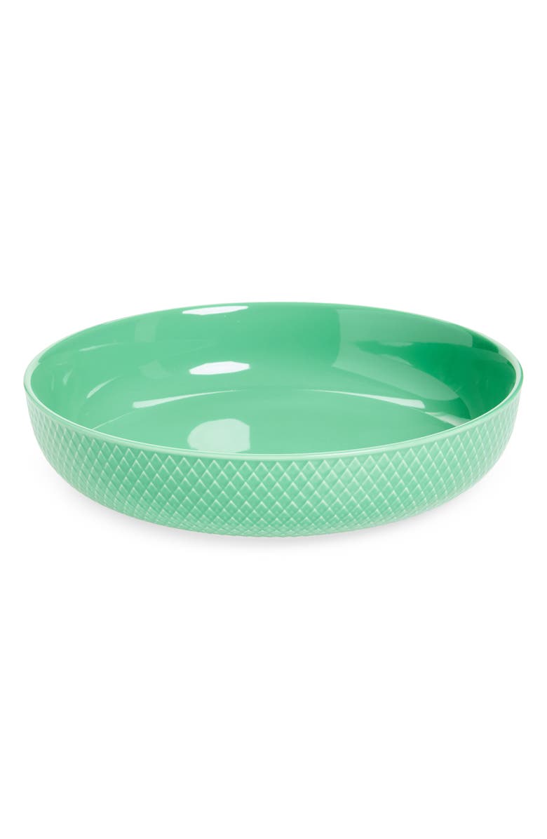 Lyngby Porcelaen Rhombe Color Serving Bowl, Main, color, Green