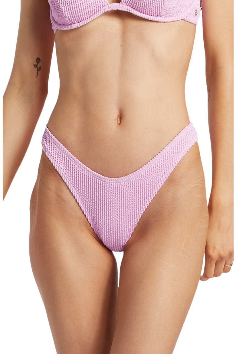 High Hike Recycled Polyester Blend Bikini Bottoms, Main, color, LAVENDER KISS