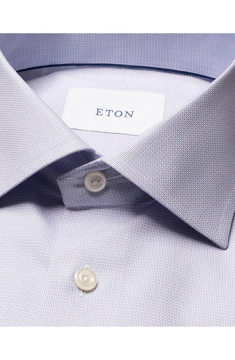 Eton Contemporary Fit Dobby Dress Shirt, Alternate, color, Medium Pink