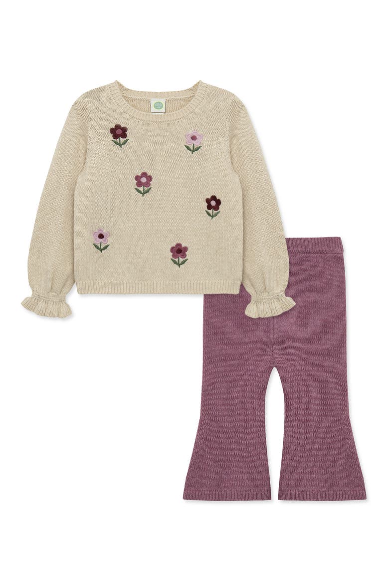 Garden Sweater & Flare Pants Set, Main, color, MULTI
