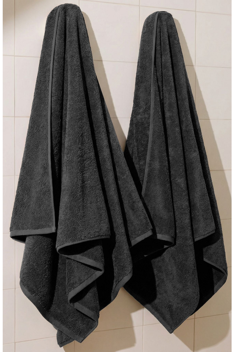 Ultraplush Australian Cotton 2-piece Bath Sheet Set, Alternate, color, Charcoal
