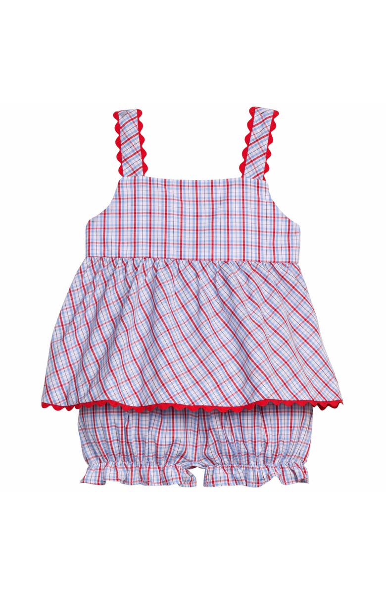 Little English Kids' Evie Bloomer Set Blend, Main, color, Patriotic Plaid
