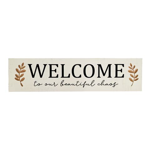 Chaos Welcome Wall Decor