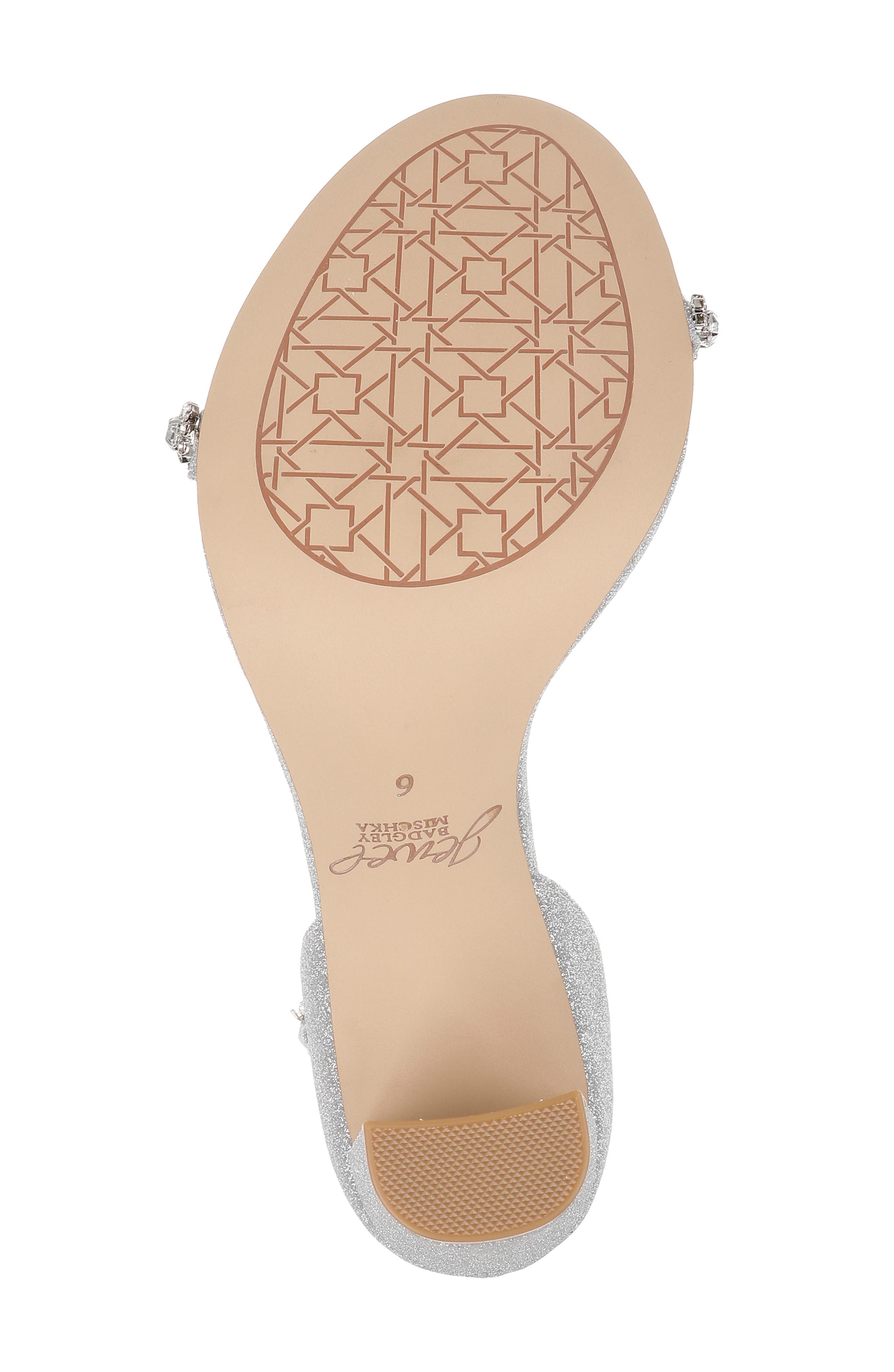 Jewel Badgley Mischka Alyssa Sandal, Alternate, color, Silver