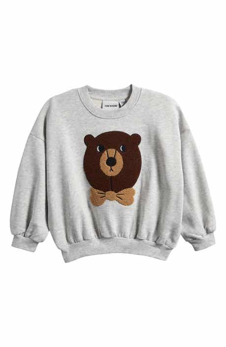 Mini Rodini Kids' Bear Organic Cotton Sweatshirt