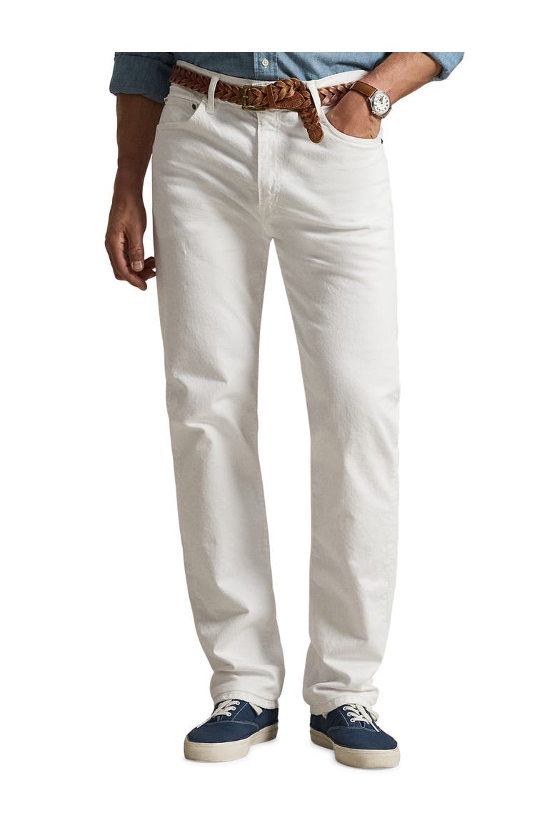 Big & Tall Varick Slim-Fit Straight-Leg Jeans V2, Main, color, WHITE