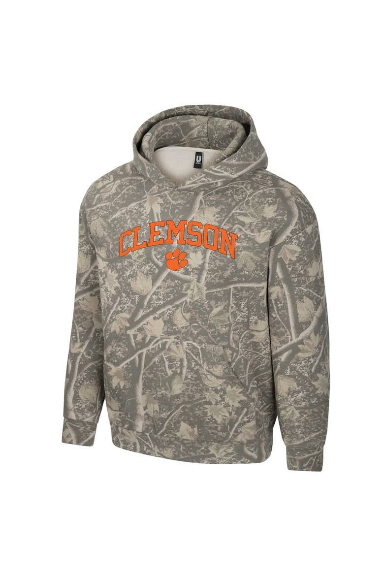 Men's Uscape Apparel  Camo Clemson Tigers Back Bay Fleece Hoodie, Alternate, color, Camo