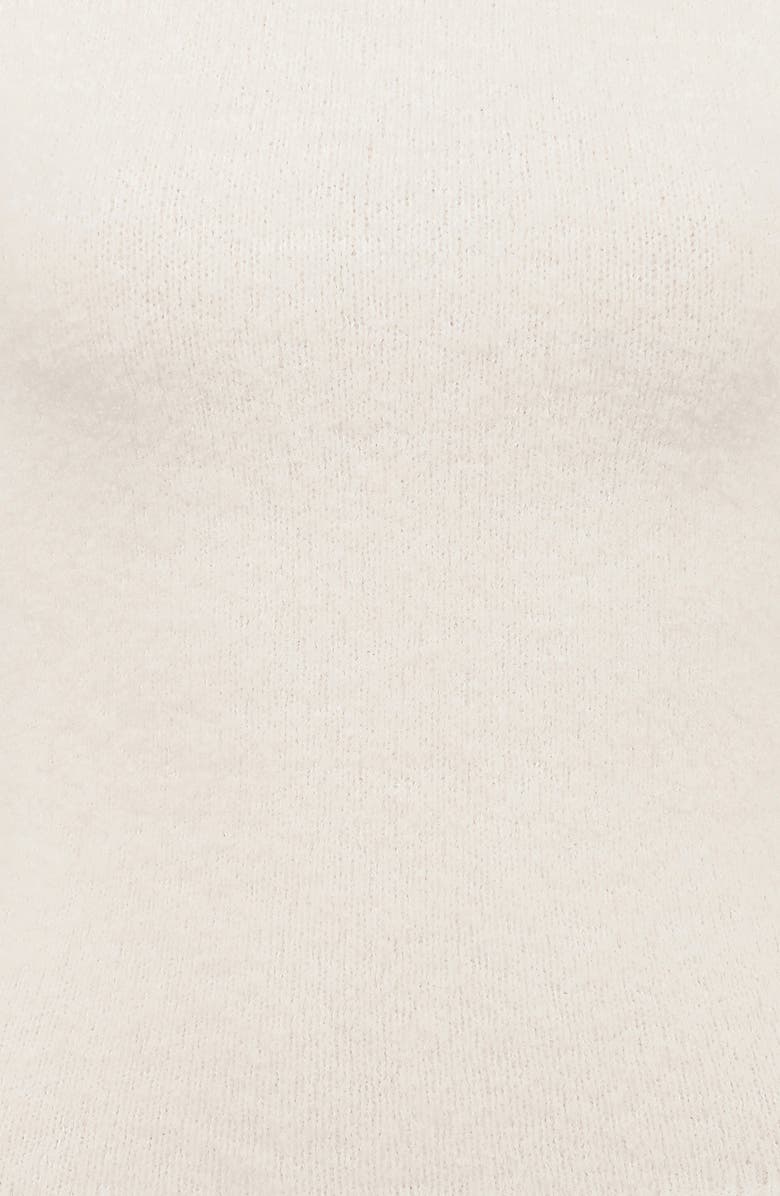 HOUSE OF CB Caia Fluffy Knit Top, Alternate, color, Ivory