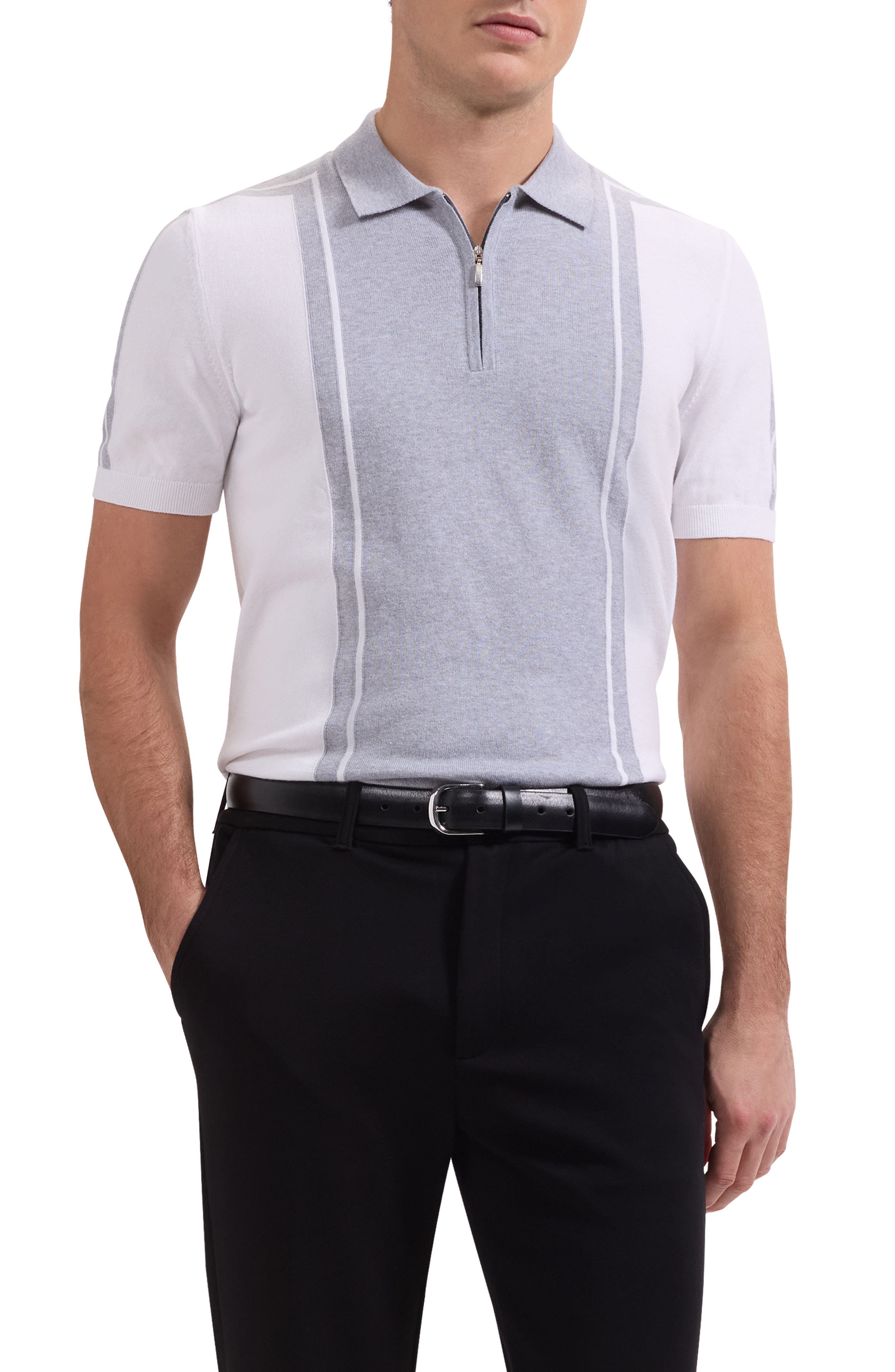 Quarter Zip Polo Sweater