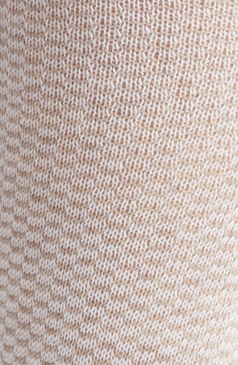 Canali Micropattern Jacquard Wool Blend Dress Socks, Alternate, color, Beige