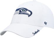 '47 Women's '47 White Seattle Seahawks Miata Clean Up Logo Adjustable Hat