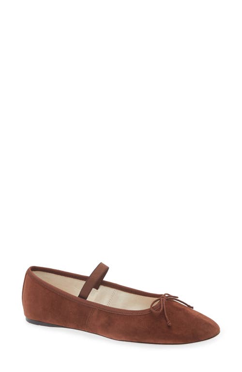 Loeffler Randall Leonie Mary Jane Flat In Espresso