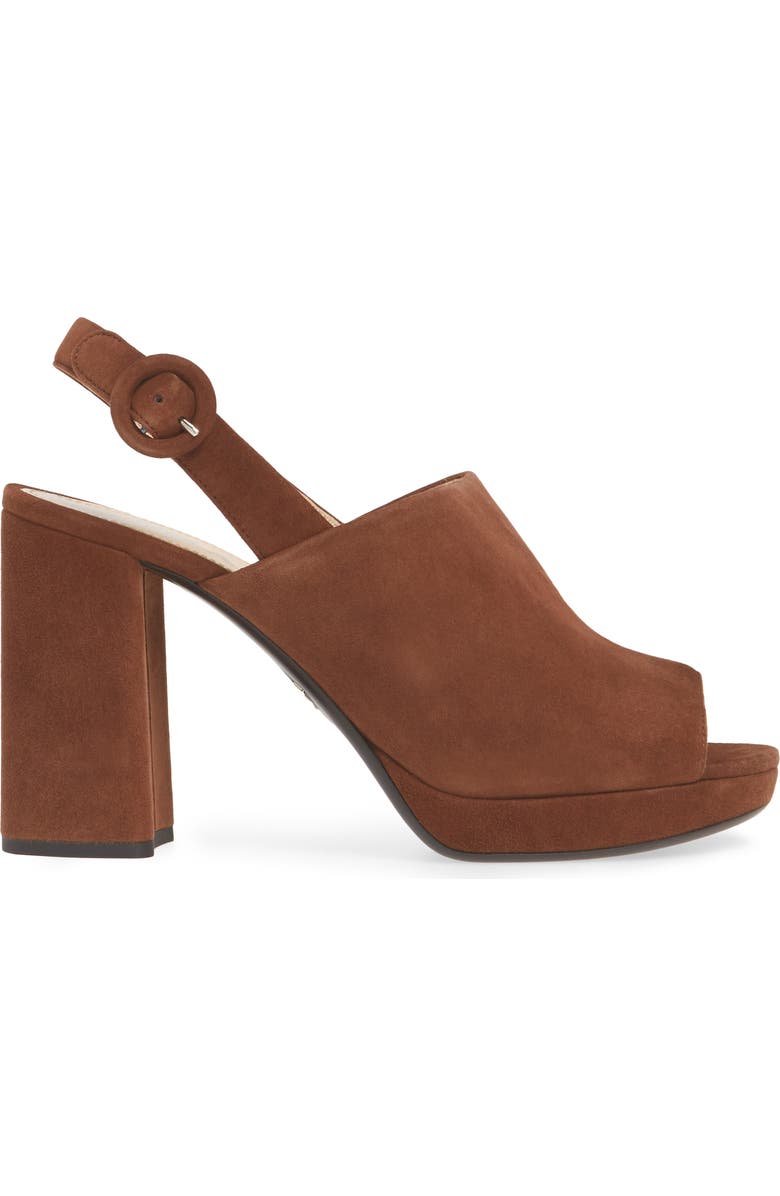 Prada Slingback Platform Mule, Alternate, color,