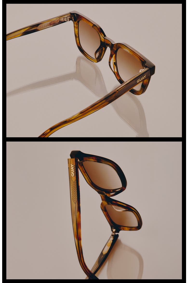 Game Over 49mm Square Sunglasses, Alternate, color, COFFEE SWIRL/ SEPIA