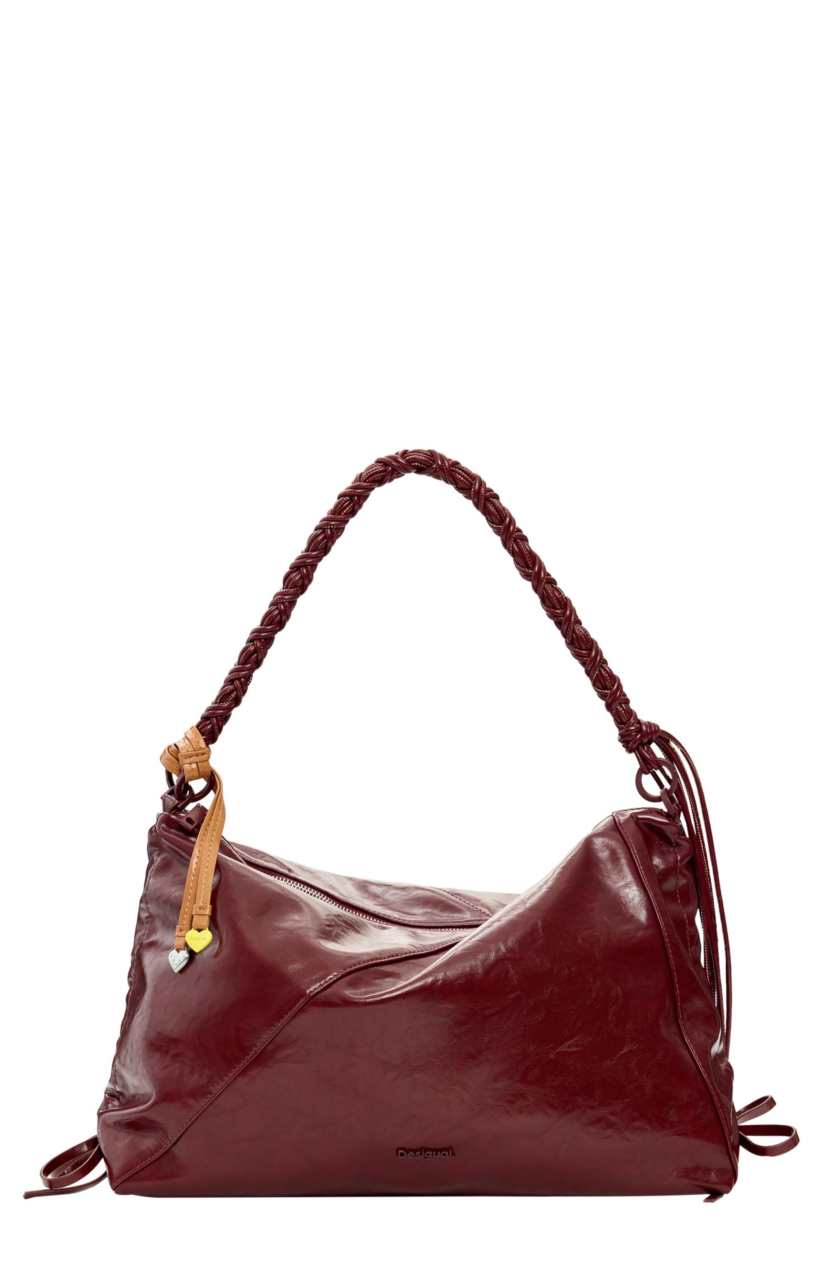Desigual Faux Leather Shoulder Bag, Main, color, 