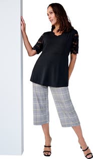 Jessica London Stretch Knit Wide Leg Pant