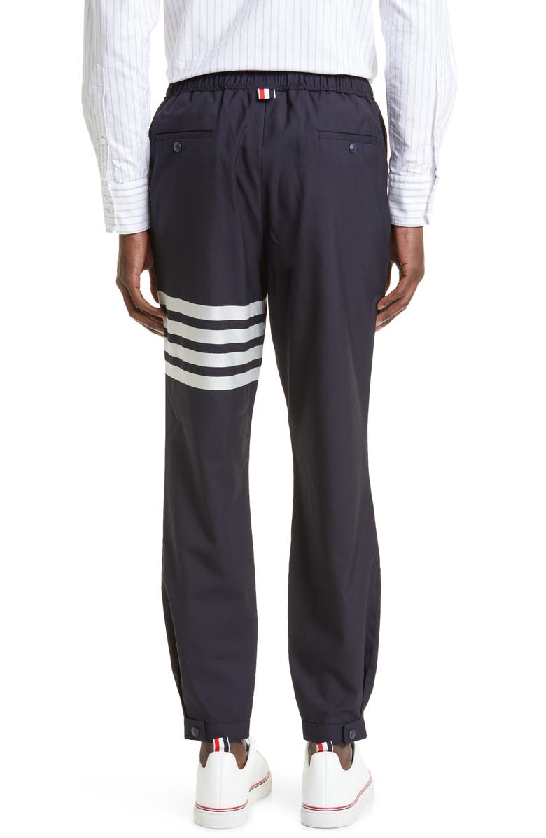 Thom Browne 4-Bar Wool Track Pants, Alternate, color, Navy
