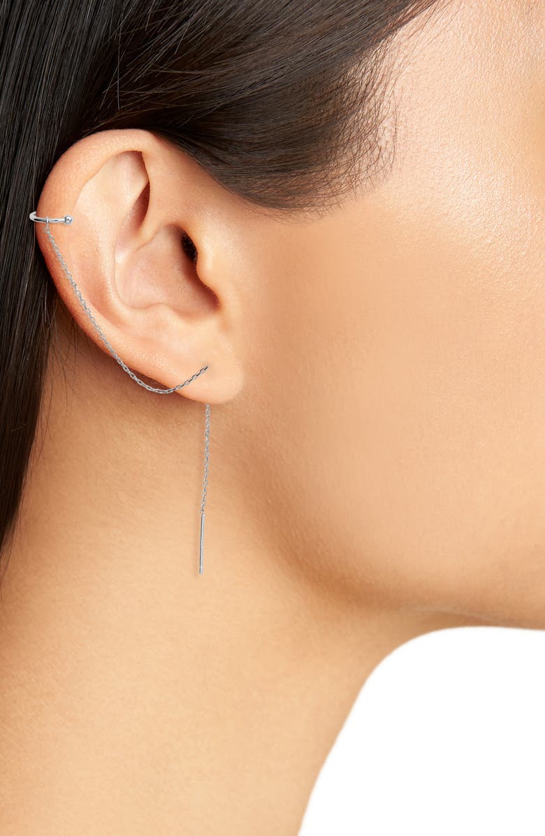 Sterling Forever Ear Cuff Threaders, Alternate, color, 