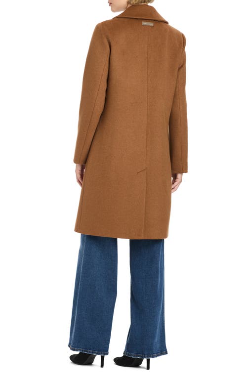 Vince Camuto Wool Blend Coat In Brown