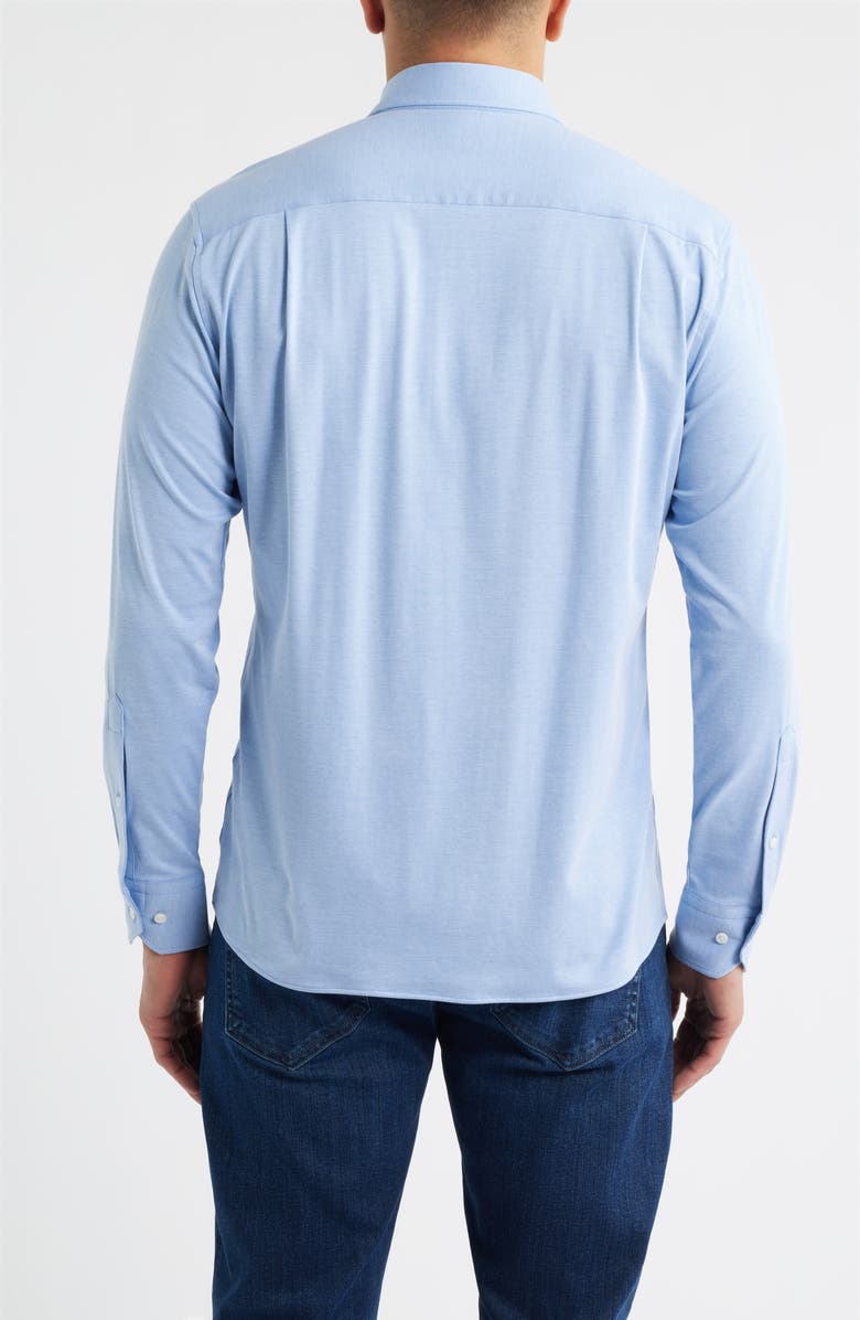 Peter Millar Excursionist Flex Tailored Fit Wrinkle Resistant Button-Up Shirt, Alternate, color, Dusk Blue