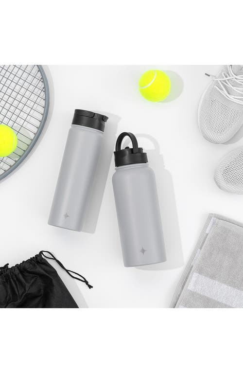 Joyjolt Stainless Steel Water Bottle In Grey