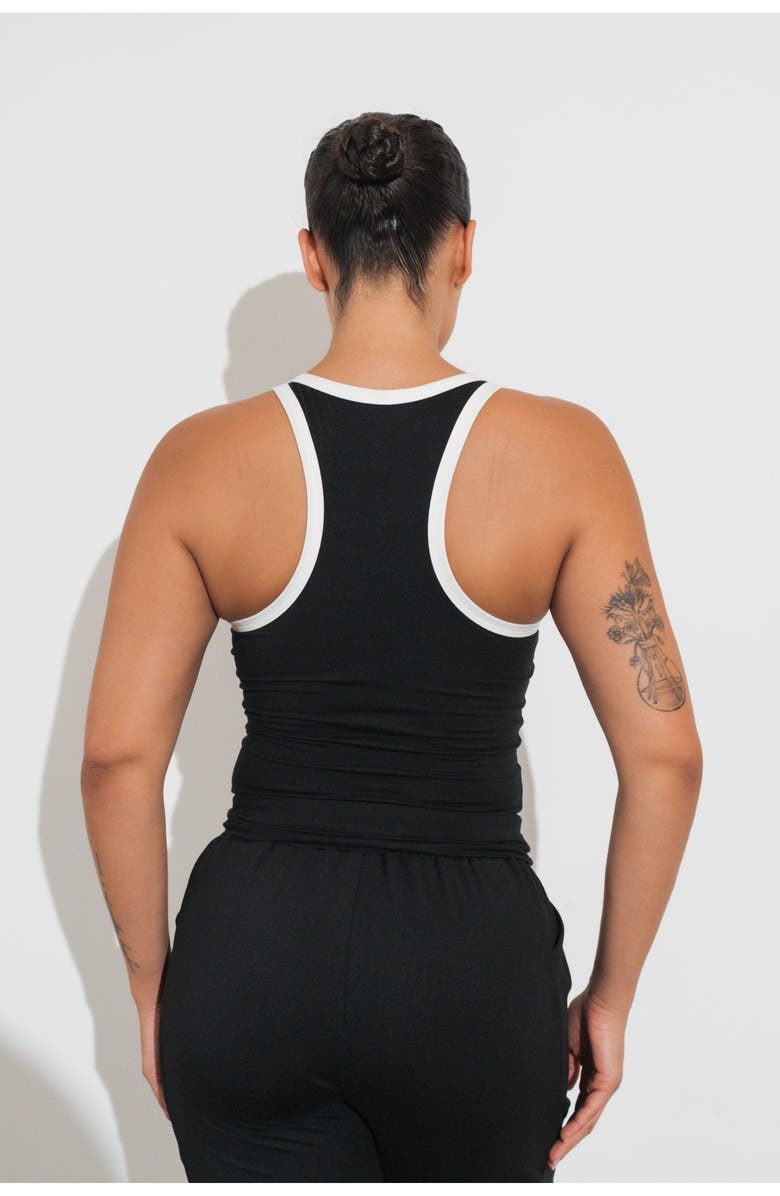 Vitality Motive Racer Tank, Alternate, color, Midnight Contrast