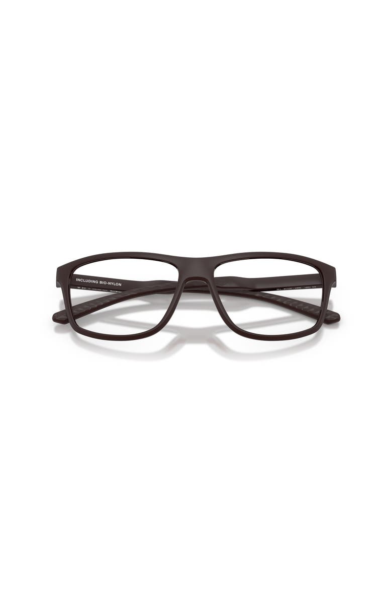 57mm Rectangle optical glasses, Alternate, color, Brown