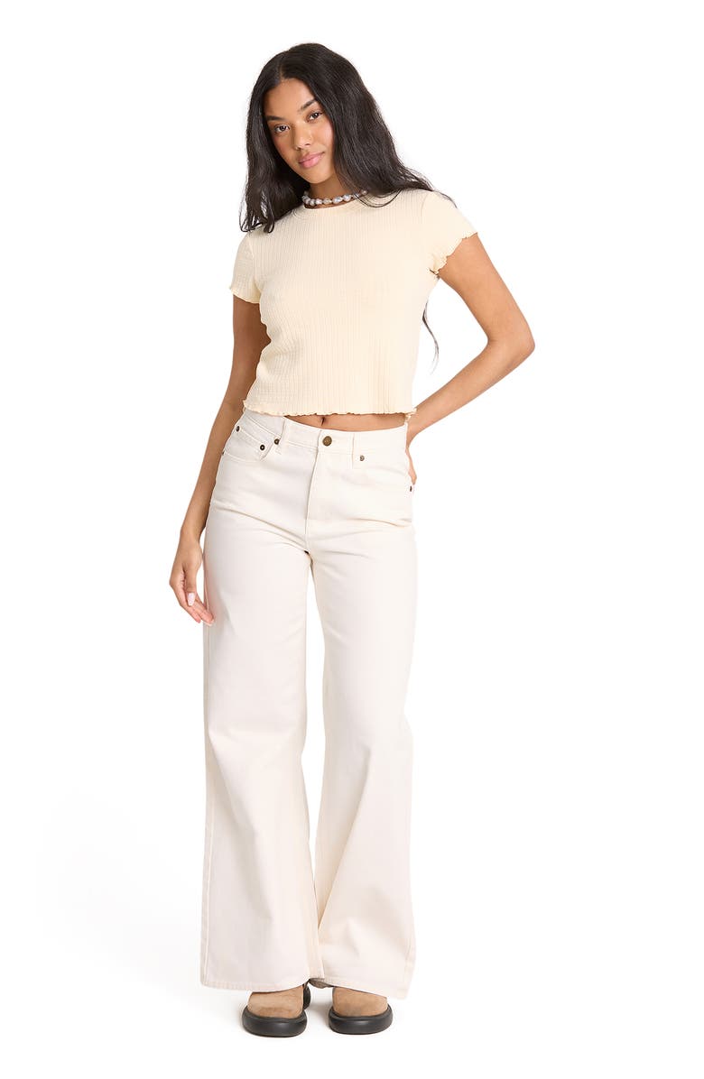 Billabong Free Fall High Waist Flare Leg Jeans, Alternate, color, Sea Salt