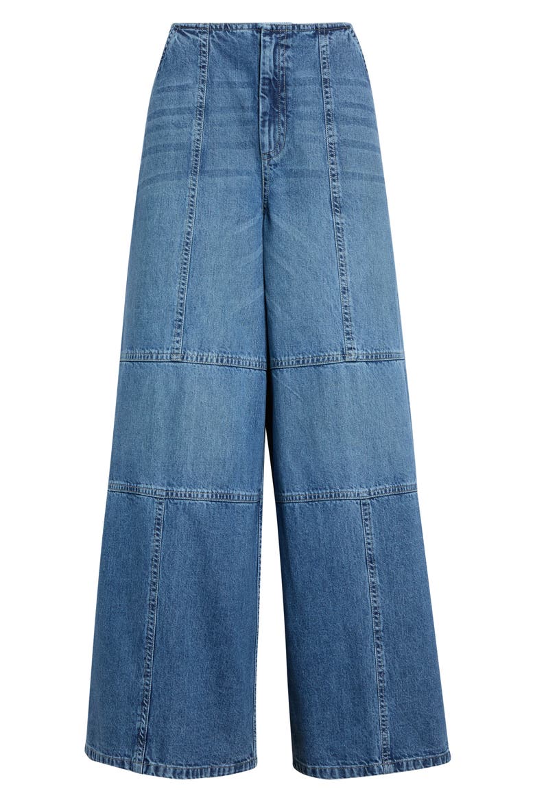 Zayna Wide Leg Jeans, Main, color, BLUE