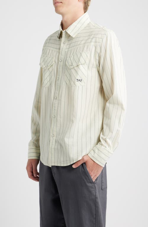 Dark Seas Kimbro Stripe Cotton Snap-up Western Shirt In Multi