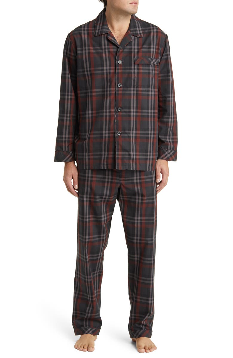 Majestic International Masons Easy Care Plaid Woven Pajamas, Main, color,