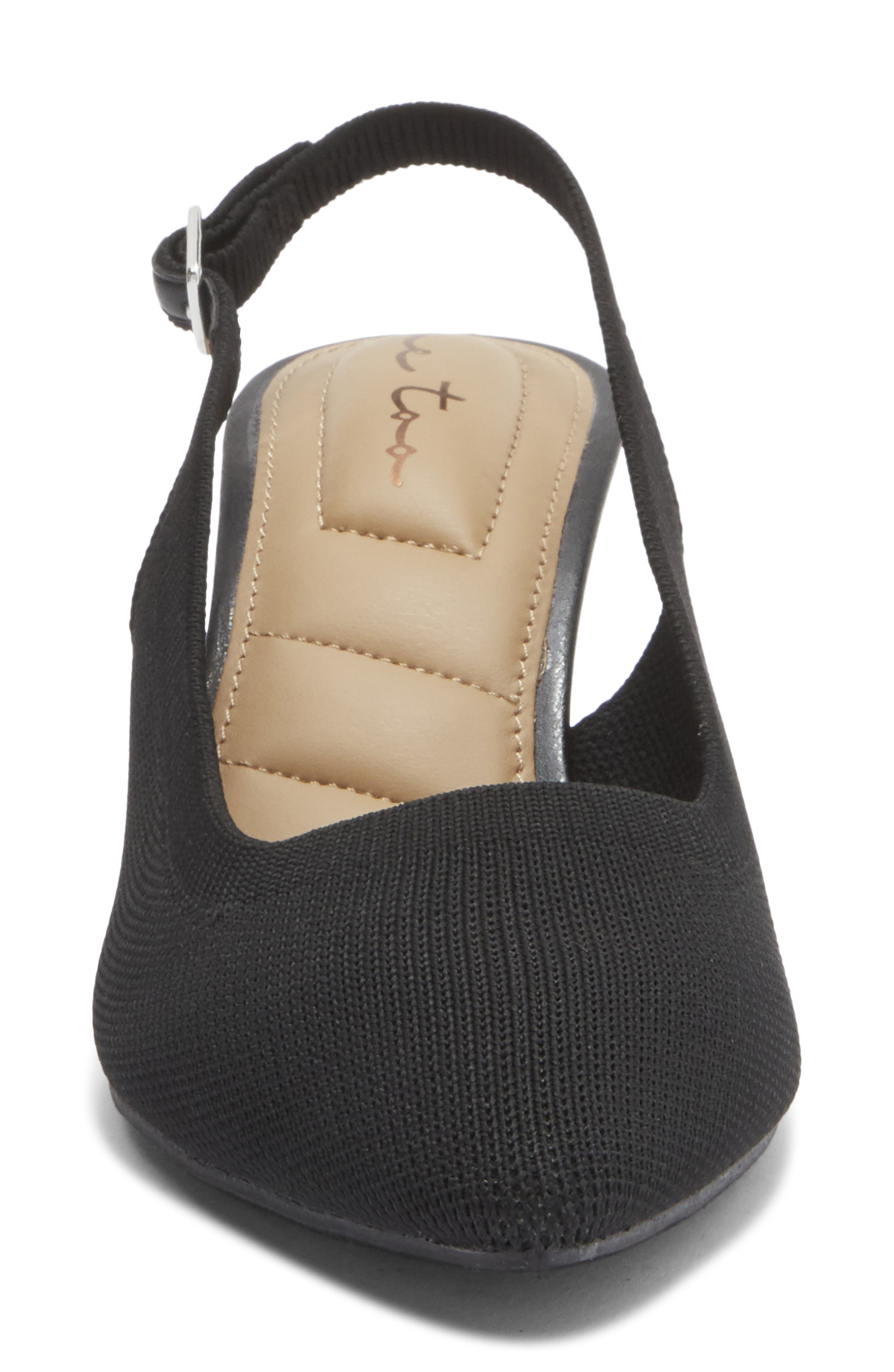 Me Too Zani Kitten Heel Slingback Pump, Alternate, color, Black