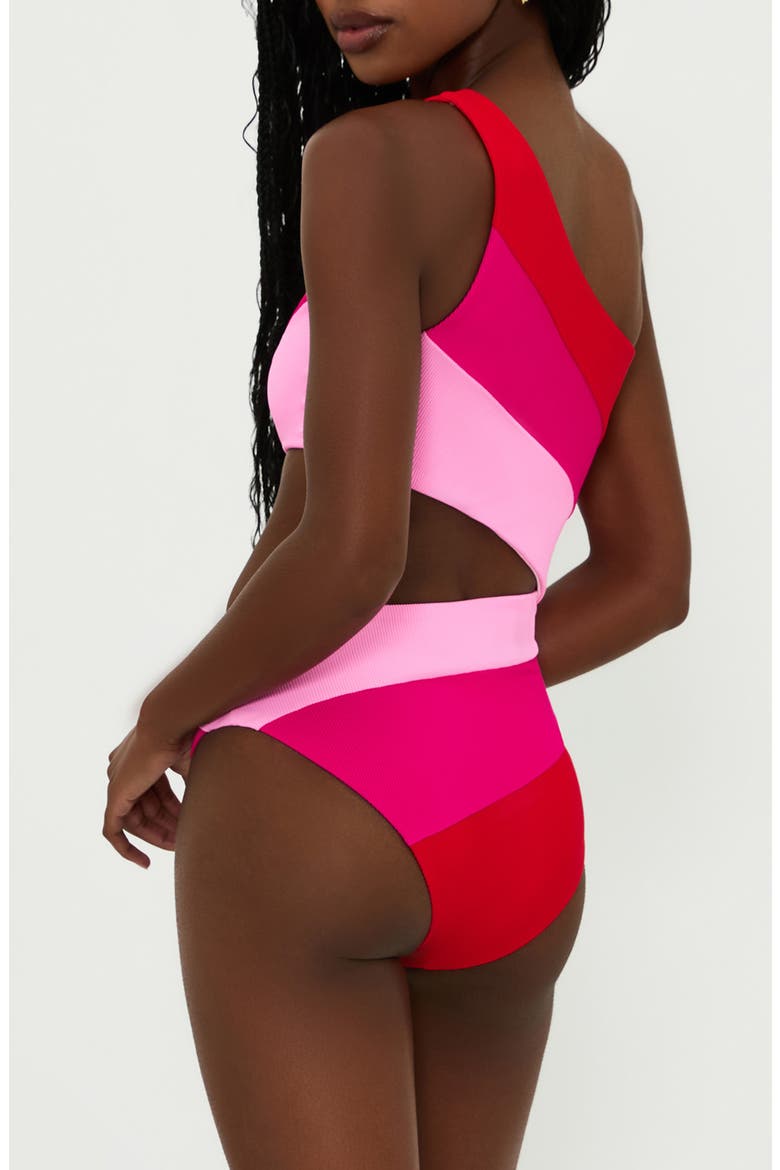 Joyce One-Piece Swimsuit, Alternate, color, GUMDROP COLORBLOCK