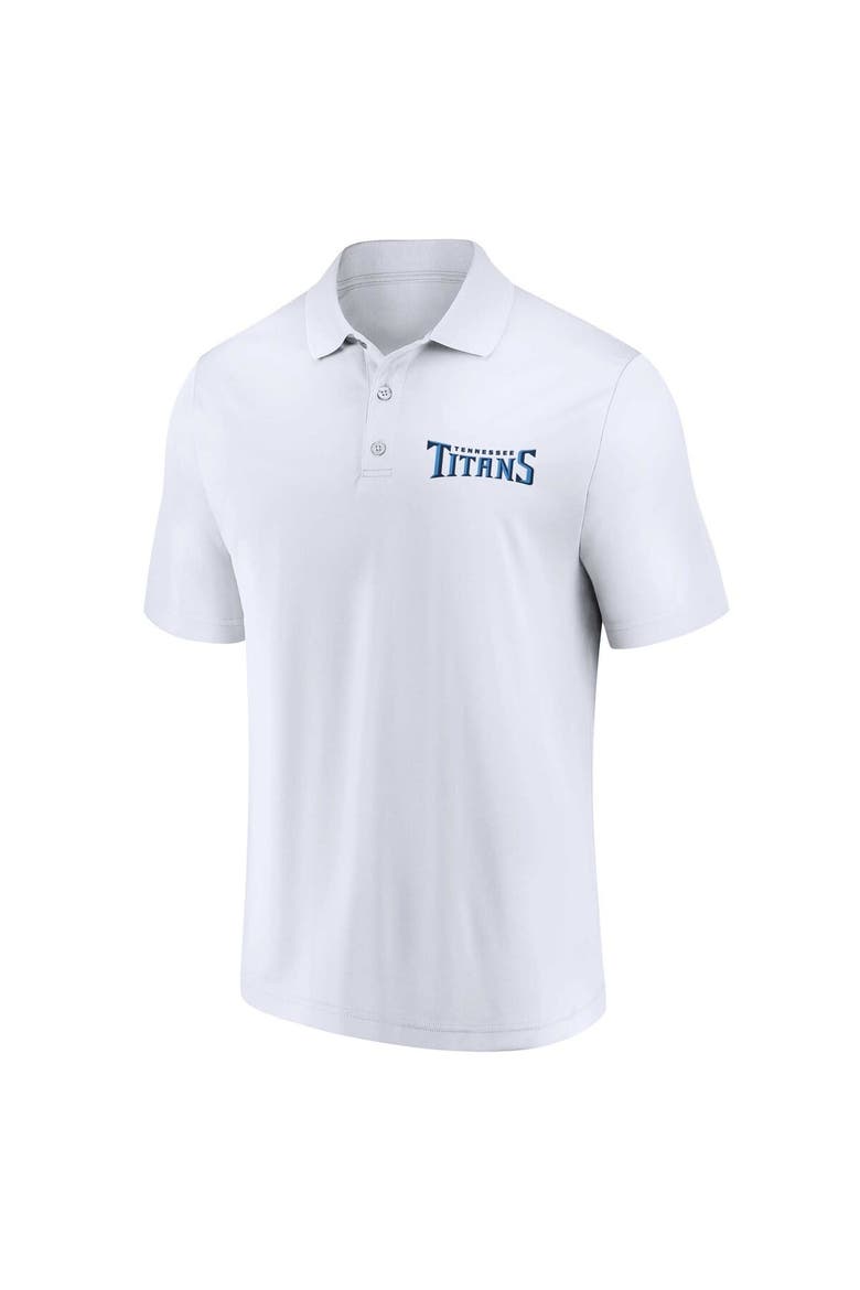Men's Fanatics Branded White/Navy Tennessee Titans Lockup Two-Pack Polo Set, Alternate, color, White