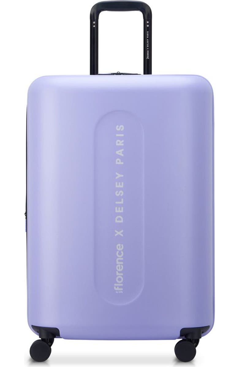 Florence by Mills X Delsey Paris Catch Flights Expandable 24" Medium Spinner, Main, color, Lavender
