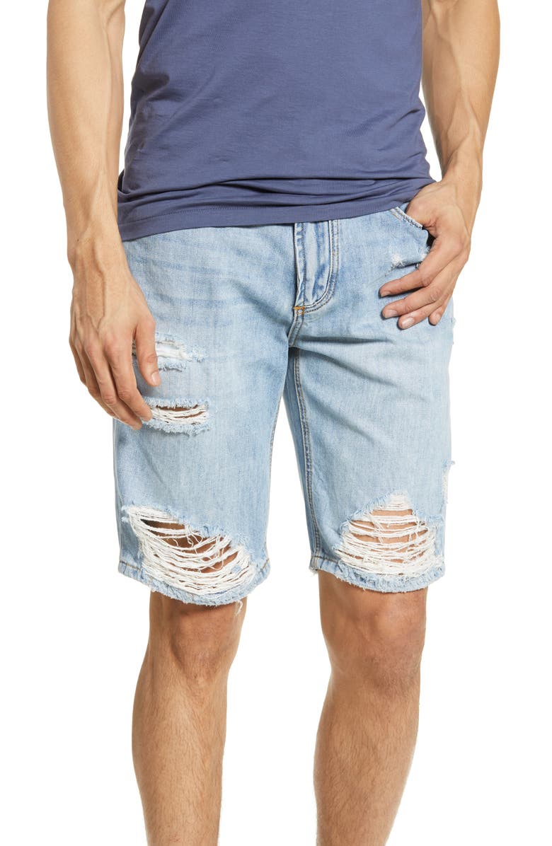 BLANKNYC Ripped Denim Shorts, Main, color,