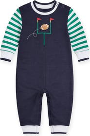 Florence Eiseman Knit Longall With Football Field Goal