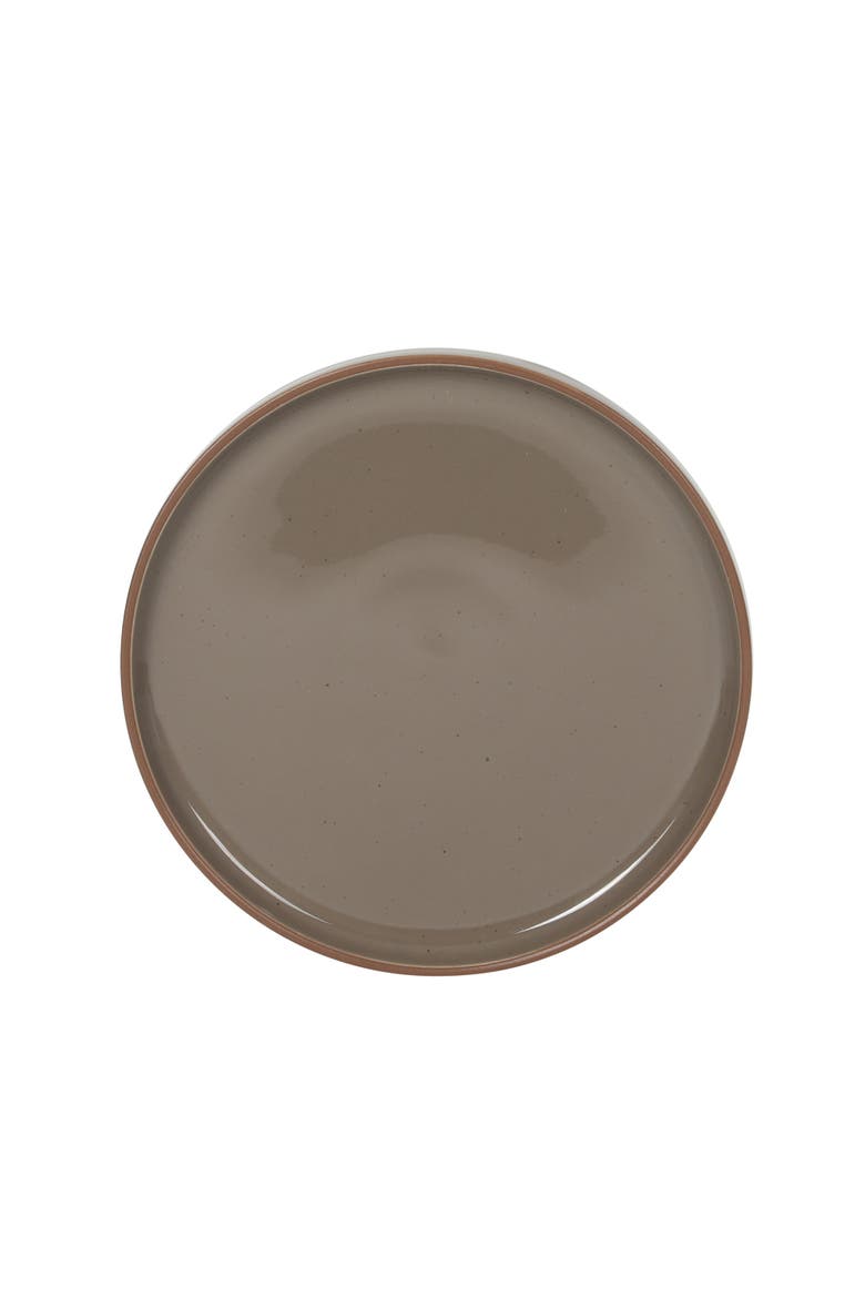 Northrock  12-Piece Stoneware Plates and Bowls Dinnerware Set, Service for 4, Alternate, color, Brown