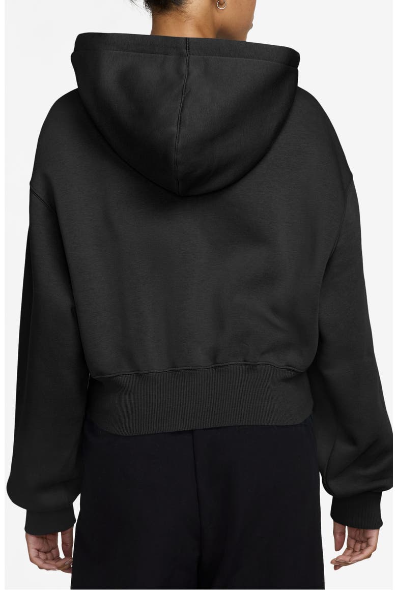 Sportswear Phoenix Fleece Crop Hoodie, Alternate, color, 010 BLACK/SAIL