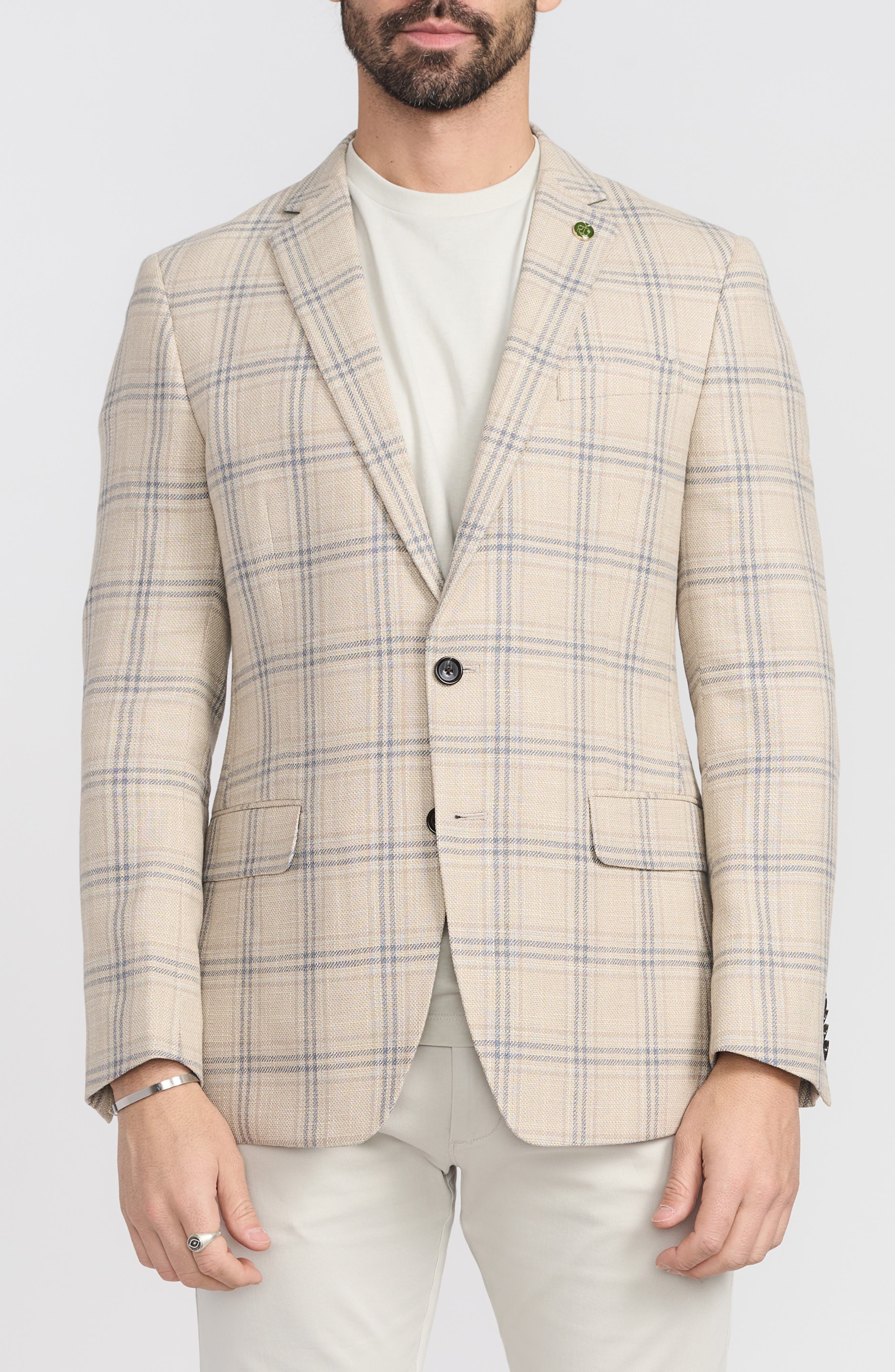 CRICKETEER Plaid Cotton Blend Sport Coat