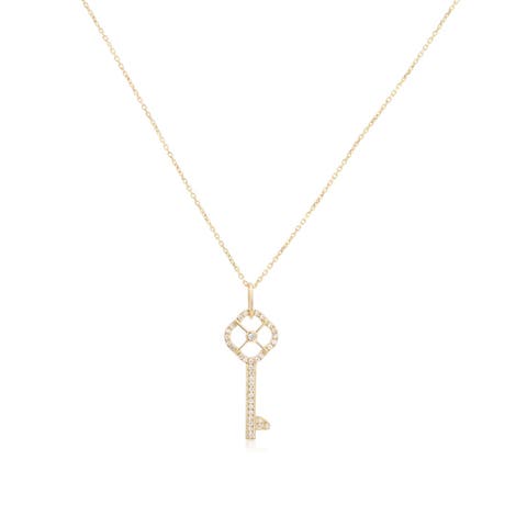 Diamond Key Necklace