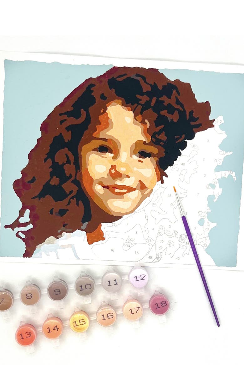 Paintable Pictures Paint Your Photo by Number Activity Set, Alternate, color, Portraits