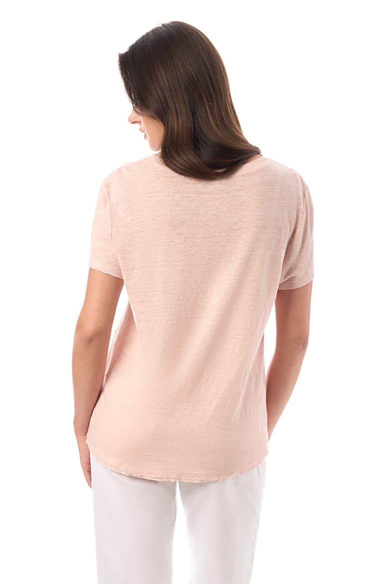 Linen Tee, Alternate, color, Blushing
