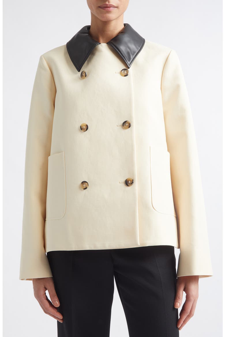 Harburg Double Breasted Jacket, Alternate, color, OPAL